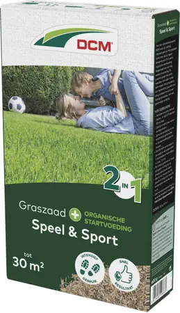 DCM Graszaad 2-in-1 Speel & Sport 30 m² (0,6 kg)